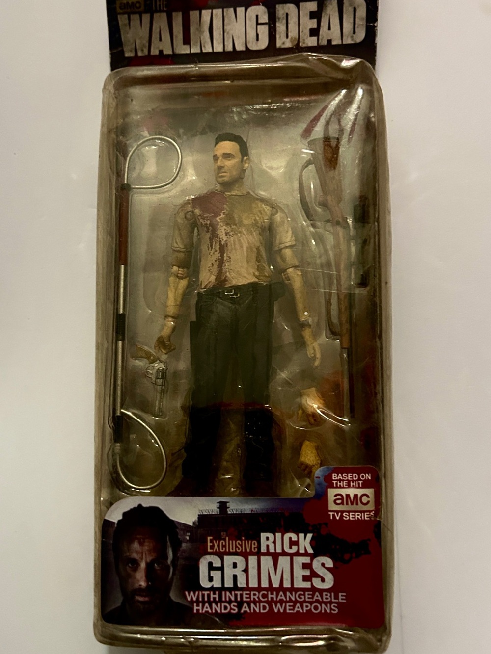 Rick Grimes Action Figure - Beige Shirt (The Walking Dead)